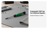 Precision Screwdriver Set Rotating Cap Precision Screwdriver Ergonomic Handle Electronics Repair Tool Kit for Professionals, Hobbyists