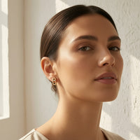 Minimalist Oval Stud Earrings Dainty Cubic Zirconia Stud Earrings Polished Mini Studs Comfortable for Women