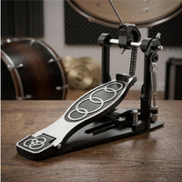 Double Bass Drum Pedal Adjustable Double Kick Pedal Non-Slip for Drummers, Students, Live Performances