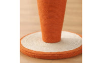 Carrot Scratching Post Sturdy Cat Scratching Post Scratcher with Toy Leaves Adorable Pet Supply Cute for Cats, Living Room