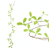 Decorative Dangling Vine Nordic Design Faux Hanging Leaves Low Maintenance Artificial Greenery Garland for DIY Enthusiasts, Wedding, Craft Projects