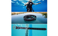 Heavy-Duty Diving Weight Belt with Metal Buckle Long-Lasting Rubber Weight Belt Flexible Comfortable for Freediving