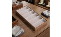 6-Compartment Eyeglasses Display Tray Rectangular Sunglass Organizer Tray Soft Sunglasses Organizer Guarding for Closet, Retail Counter