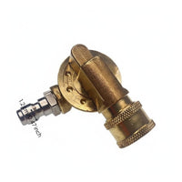 Cleans Hard-to-Reach Areas Pressure Washer Angle Adapter Long-Lasting Brass & Stainless Steel Pivoting Pressure Washer Coupler 180-Degree Rotation Quick Connect Angle Adapter Adjustable 7 Angles for Car Detailers