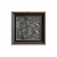 Dimensional Circular Art with Vase Integrated Floral Holder Dimensional Relief Box Vase Adaptable Display Minimalist Design