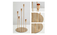 5-Arm Candelabra Sleek Five-Arm Candelabra Taper Candle Holder Stable Candlestick Holder Stand Sturdy for Event Planners