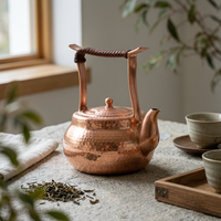 Teapot with Wrapped Handle Braided Tea Pot 800ml for Collectors