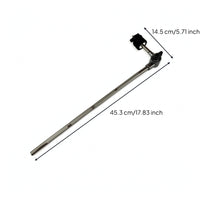 Chrome-Plated Cymbal Arm with Clamp Heavy Duty Drum Extension Arm Non-Slip Cymbal Mounting Bracket Space-Saving for Home Practice