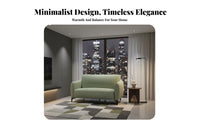 Modern Design emerald Minimalist Sofa Small Space suitable for Upholstered Settee Soft Textured upholstery material Living Room Couch Sturdy framework for Apartment Dwellers, homeowners, Young Adults, Lounge Area