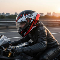 Complete Coverage Headgear | Washable Liner, Ventilated with Sun Visor, for Road Riding