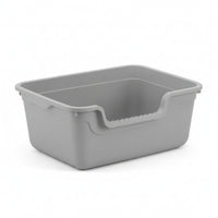Easy-Access Open Top Cat Litter Box Large Cat Litter Box with High Sides Spacious Matte Finish for Cats