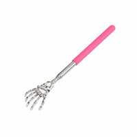 Extendable Skeleton Hand Back Scratcher Stainless Steel Skeleton Hand Back Scratcher Comfort Grip Handle for Elderly