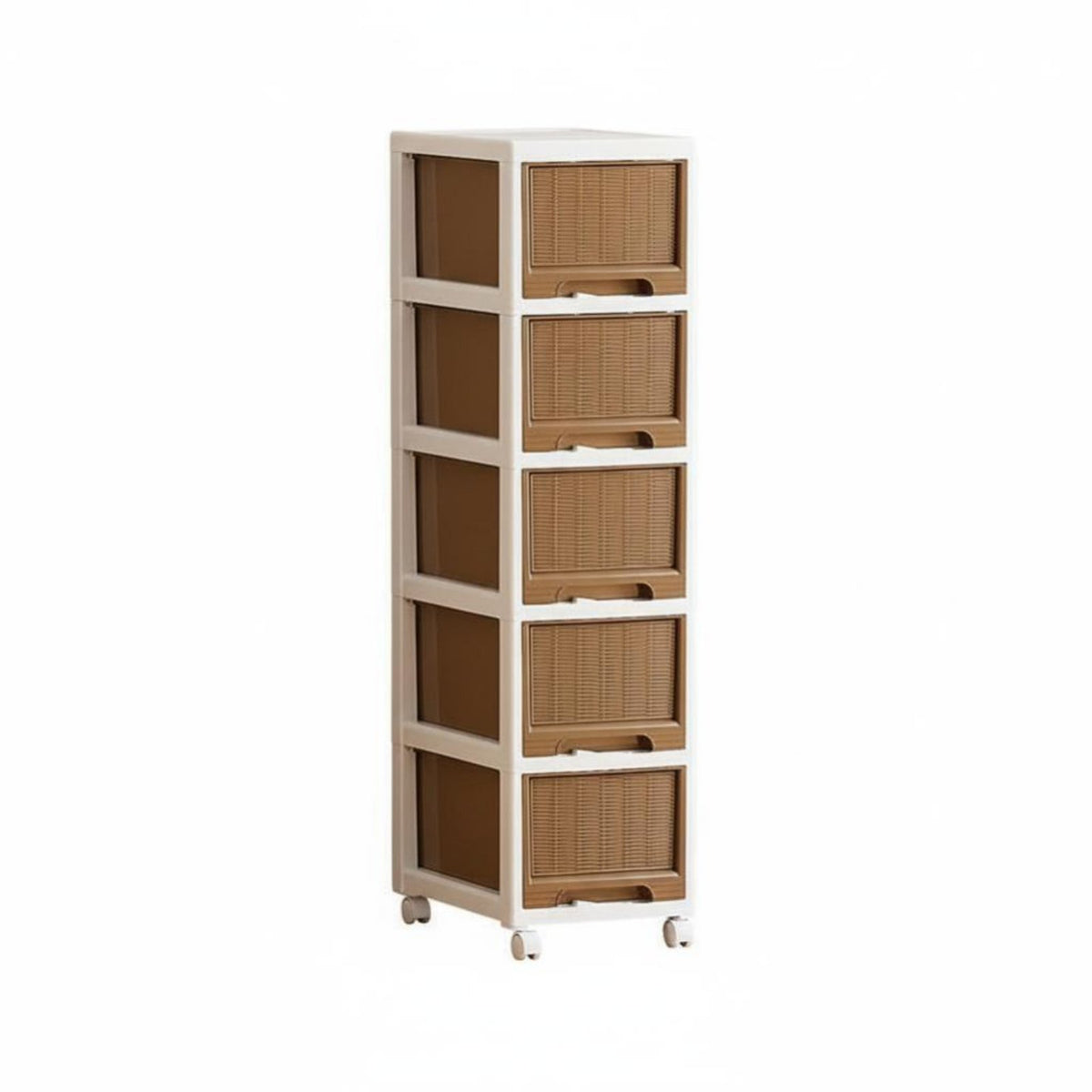 Installationassembly-no-assembly Wheeled Storage Tower Multitier Rolling Storage Cart Space-Saving Design Drawer Cabinet sturdy for Renters, Homeowners, Students, Bedroom, Narrow Spaces, Living Room, Bathroom