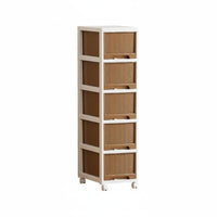 Installationassembly-no-assembly Wheeled Storage Tower Multitier Rolling Storage Cart Space-Saving Design Drawer Cabinet sturdy for Renters, Homeowners, Students, Bedroom, Narrow Spaces, Living Room, Bathroom