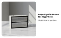 Drawer Storage Cabinet Transparent Drawers Modular Parts Cabinet Black Frame