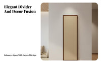 New Chinese Design Folding Panel Screen Wabi-Sabi Aesthetic 4-Panel Folding Screen Solid Wood Frame Room Divider Woven Rattan Option for Apartment Dwellers, Interior Designers, Business Owners, Hotel, Bedroom, Restaurant, Classroom