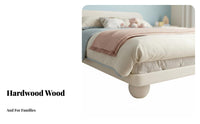 Platform-design design Floating Headboardless Frame Space-Saving Headboardless Bed Frame No Box foundation Needed Lowsilhouette Bedstead Easy Assembly for Children, Homeowners, Renters, kid's Room, Small Apartment, attic-style apartment