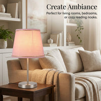 Light Shade in Textile with Film Backing for Pendant Ceiling Drum Lampshade for Bedroom and Dining Room, Compact Design for Wall