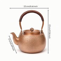 Tea Kettle Spill Resistant Copper Kettle Heat Resistant Teapot for Collectors, Kitchen Decor