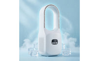 Desk Fan with Digital Display Compact Bladeless Small Fan for Students, Bedroom