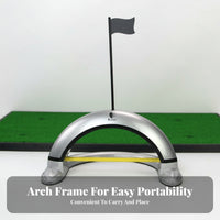 Arched Base Ball Return Putting Practice Aid Flag Target Sports Training Gear Floor Use