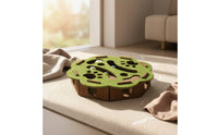 Cat Puzzle Maze with Bell Balls Hide and Seek Felt Cat Maze Toy Mental for Cats, Kittens