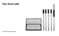 Cat Litter Sifter with Long Handle Rustproof Long Handle Litter Shovel Stainless Steel Waste Shovel Non-Slip Grip for Farm, Barn