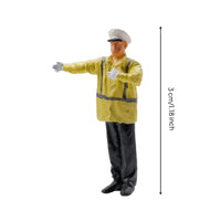 Miniature Figure Freestanding Diorama Figure Painted People Figurines for Street Scene