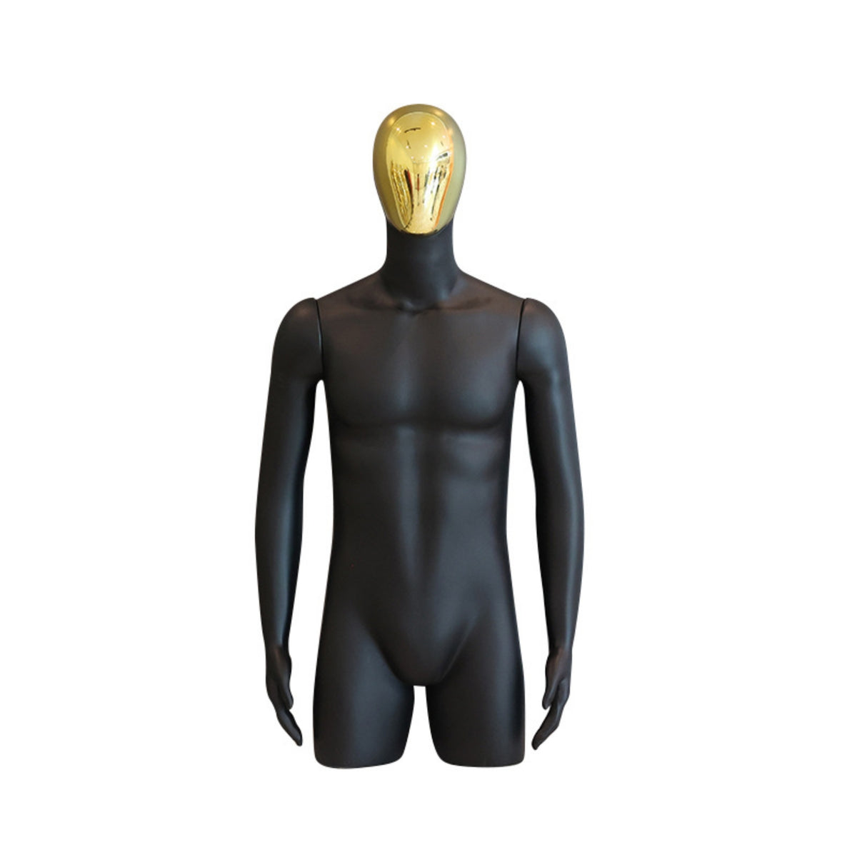 Male Mannequin with Arms Half-Body Mannequin Realistic Display Form for Retailers, Boutiques