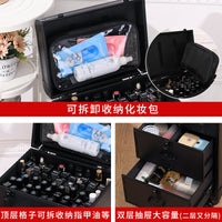 Makeup Artist Trolley Case with Wheels for Beauty Storage