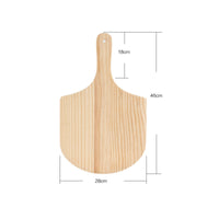 Pizza Peel with Handle and Hanging Hole Natural Wood Pizza Peel Food-Safe