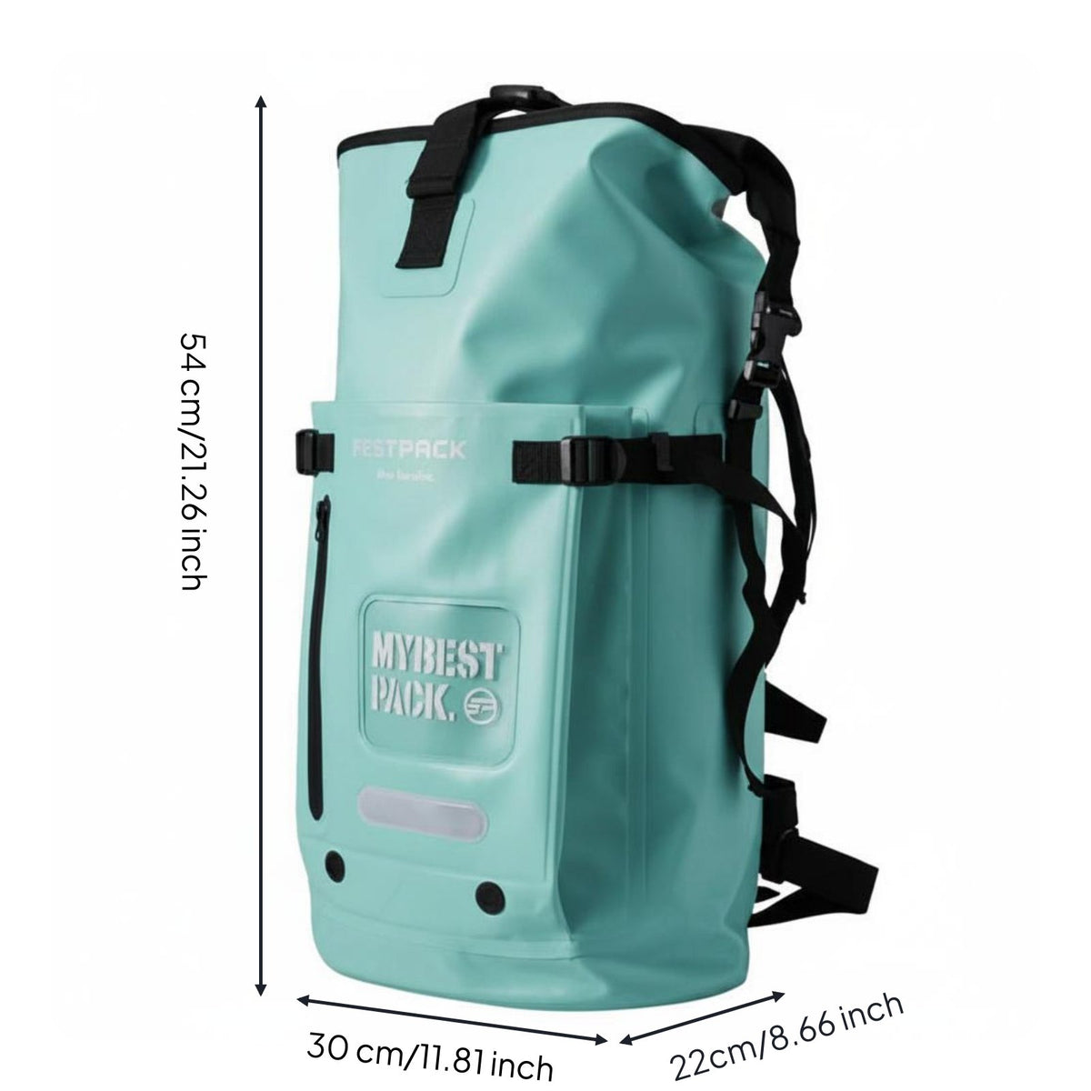 45 L 45L Capacity Fins Bag Travel Friendly Fin Gear Bag Outdoor Ready Dive Backpack Water Resistant for Divers, Camping, Rafting, Hiking
