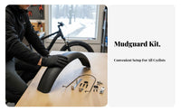 Wide Tire Bike Mudguard Curved Oversized-Tire Bike Mudguard for Winter Riding