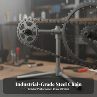 Single Speed Cycle Chain Includes Primary Link Single Speed Bike Chain Drivetrain Parts Pre-Lubricated for Town Cyclist S