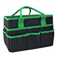 Art Supply Storage Tote Bag Multiple Pockets Multi-Compartment Utility Tote Foldable Textile Art Supply Organizer for Artists