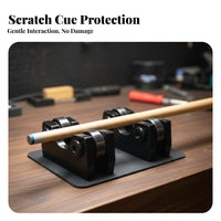 2 Pieces Accurate Billiard Cue Straightener 360° Rotation Pool Cue Straightness Checker Long-Lasting