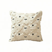 Throw Pillow Cover Embroidered Decorative Pillow Cover Pillowcase Square Vibrant for Sofa, Living Room