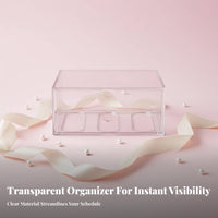 Compartment Organizer Box lint-unrestrictedproof Household Storage Compartmentalized Design