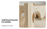 Wooden Hare Wooden Retreat Guinea Pig Wooden House Easy Assembly Chinchilla Activity Center