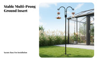 Double Arm Shepherd's Hook Multi-Purpose Double Shepherd's Hook for Gardeners