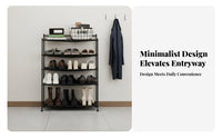 Modern Simple Design Foldable Shoe Rack Space-Saving Multi-Tier Shoe Shelf Installation-Assembly-No-Assembly Multi-Tier Storage Rack Large Capacity for Apartment Dwellers, Students, Homeowners, Small Areas, Dorm Room, Closet, Bedroom