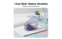 Transparent Paper Punch Mini Hole Punch Effortless Punching Single Hole Puncher Easy to Use for Students, School