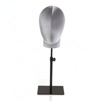 Mannequin Head with Stand Height-Adjustable Velvet Mannequin Head for Hair Stylists, Retail Stores, Window Displays