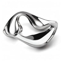 Stainless Steel Snack Tray Rust Resistant 3-Part Fruit Bowl Even Rounded Edges
