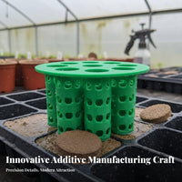 7-Hole Ling Basket Promotes Undergrowth S 3D Printed Plant Propagator Breathable Design Soilless Cultivation Net Pot for Gardeners, Home Growers