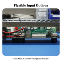 2x10W Stereo Amplifier Board Audio Input Amplifier Board Adjustable Reverb Portable Speaker Mainboard for Electronics Hobbyists