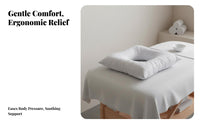 Pressure Relief Ear Piercing Pillow Ergonomic Design Pillow with Ear Hole Breathable & Cool for Office Workers, Beauty Salon, Bedroom, Couch