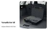 Multipurpose Hard Plastic Tool Case Long-Lasting Safeguarding Tool Box Shock-Resistant for Professionals, Photographers, Vehicle, Job Site