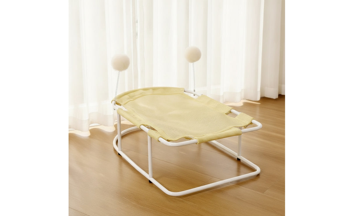 Summer Cat Nest Extra Large Camp Bed Removable Washable Breathable Off-Ground Moisture-Proof All-Season Pet Supplies