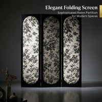 Folding Room Divider Screen for Living Room Bedroom Office, Freestanding Partition Wall Panel, Privacy Furniture, Decorative Screen